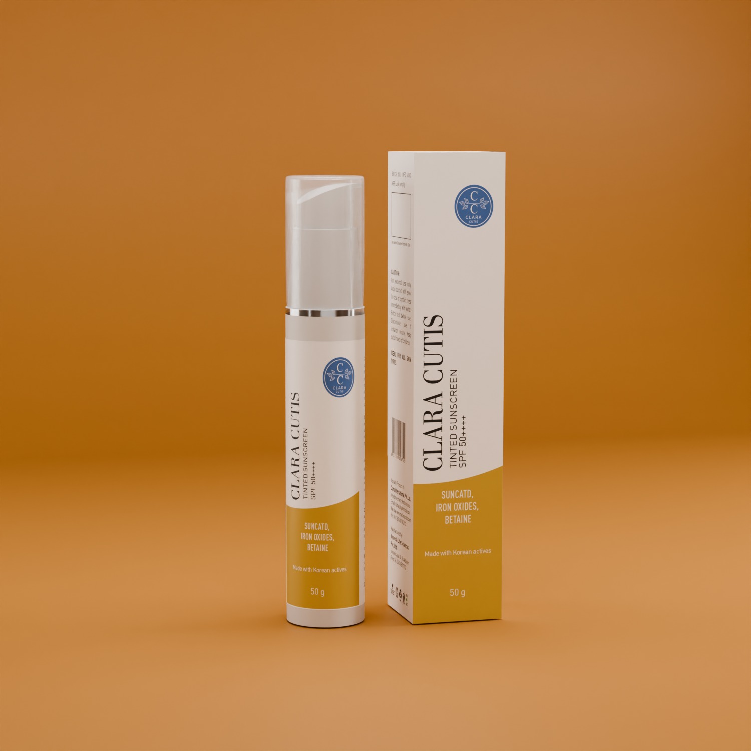 Tinted Sunscreen - Korean Dermatology Skincare by Clara Cutis