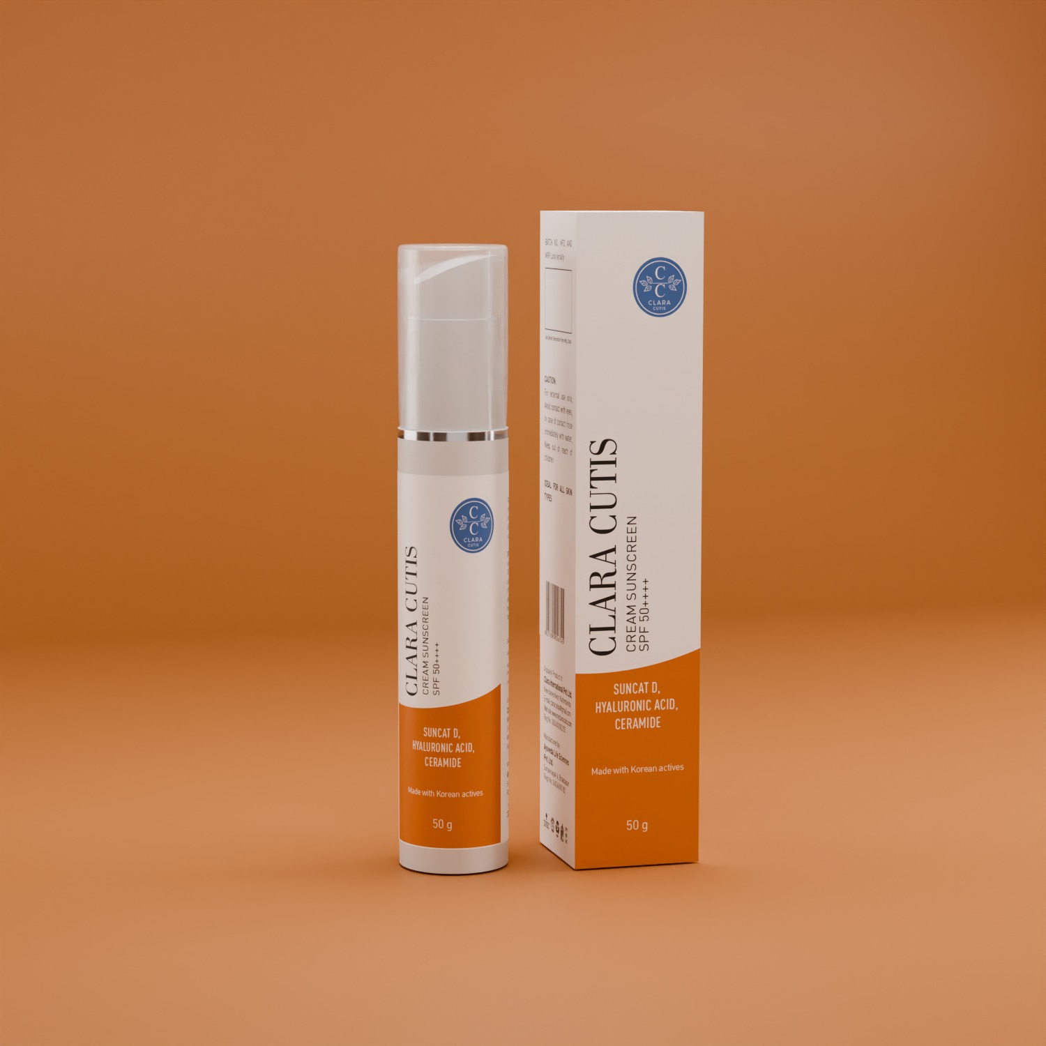 Sunscreen Cream - Korean Dermatology Skincare by Clara Cutis